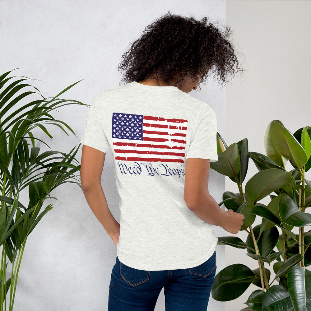 Weed the People flag short-sleeve unisex t-shirt