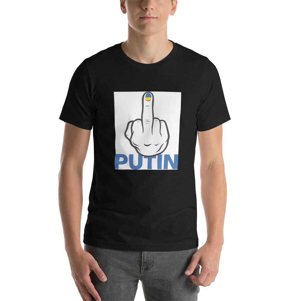 Fuck Putin flag fingernail shirt