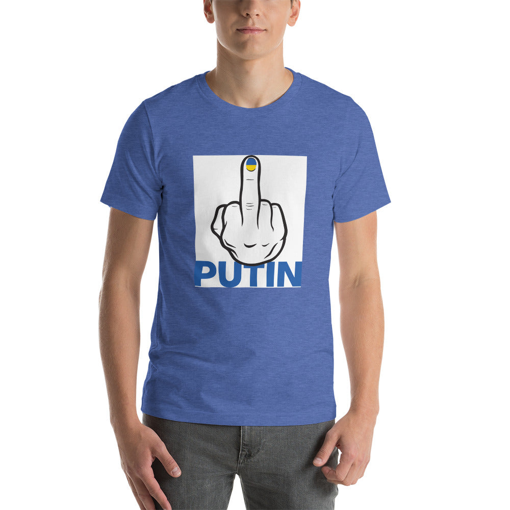 Fuck Putin flag fingernail shirt