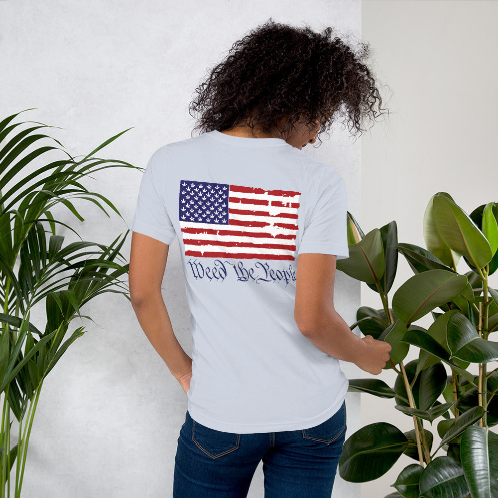 Weed the People flag short-sleeve unisex t-shirt