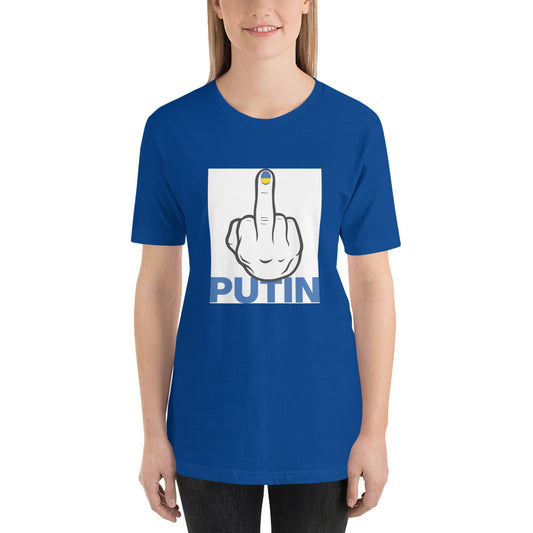 Fuck Putin flag fingernail shirt