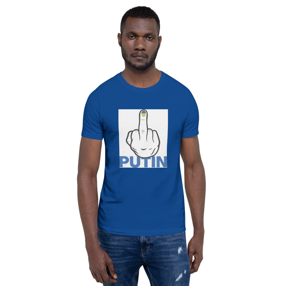 Fuck Putin flag fingernail shirt