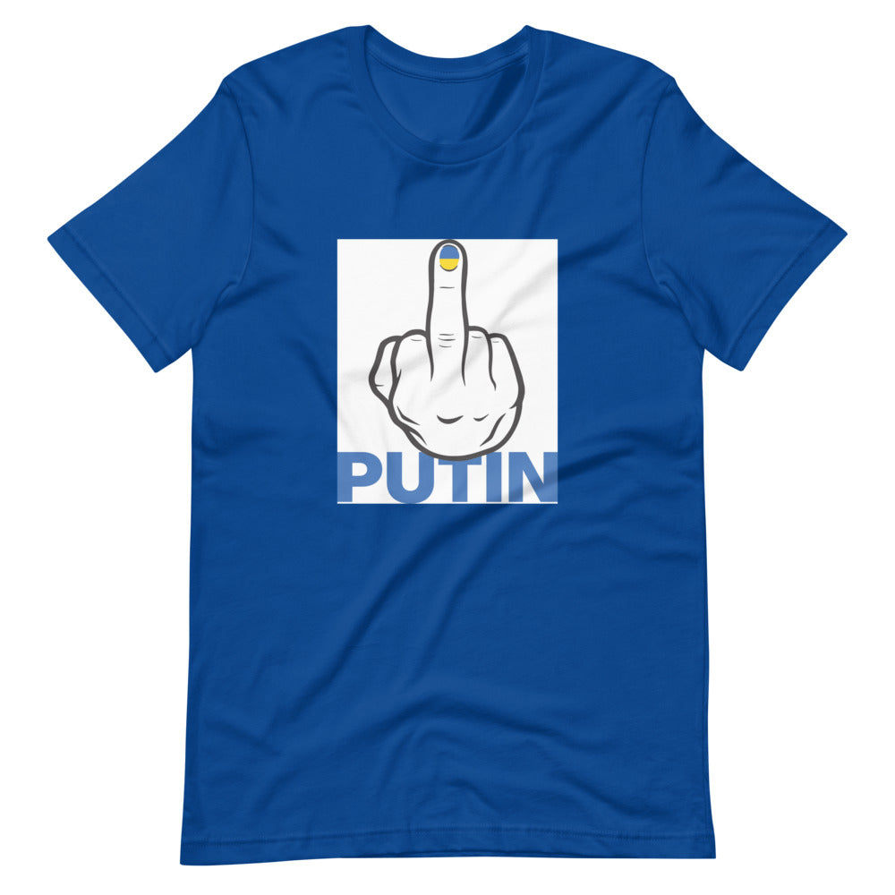 Fuck Putin flag fingernail shirt