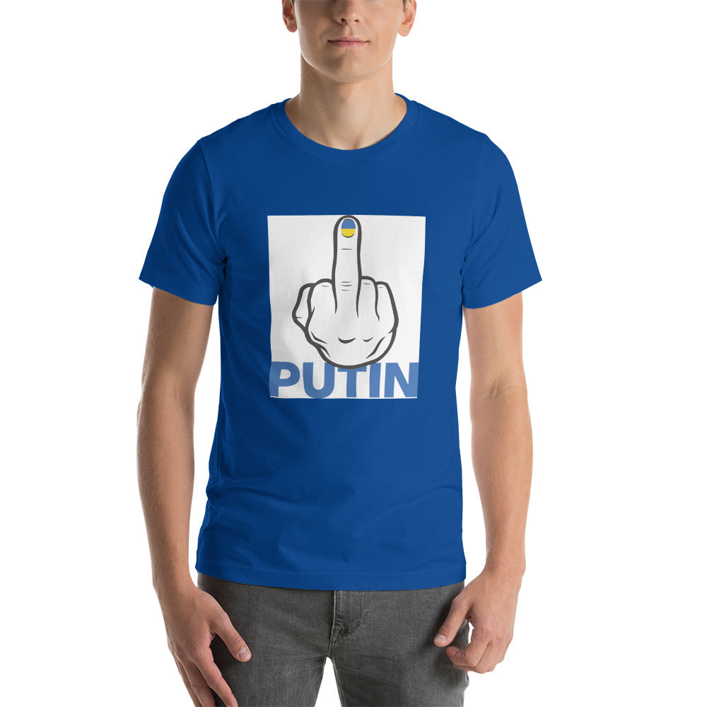 Fuck Putin flag fingernail shirt