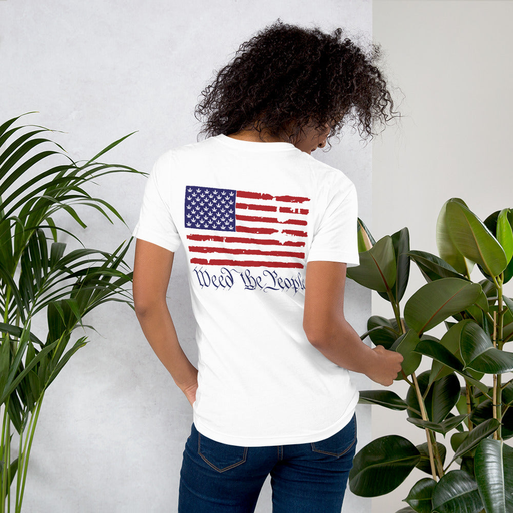 Weed the People flag short-sleeve unisex t-shirt