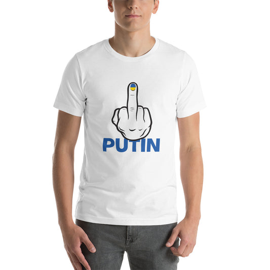 Fuck Putin flag fingernail shirt