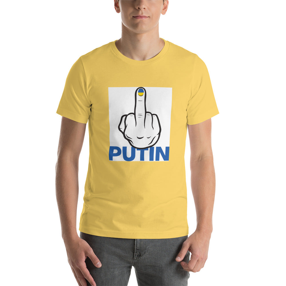 Fuck Putin flag fingernail shirt